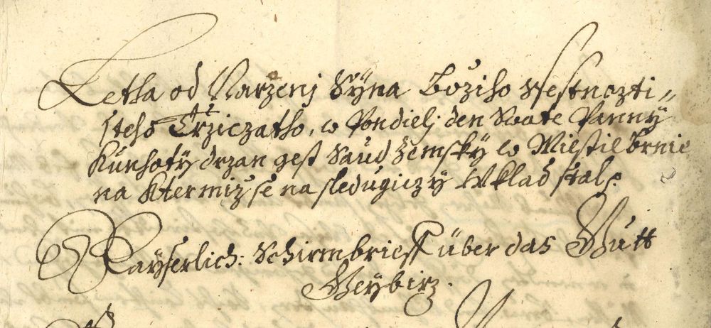Czech Cursive Writing
